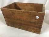 NO SHIPPING: Western Wooden Ammo Box