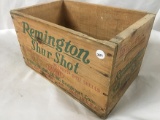 NO SHIPPING: Remington Wooden Ammo Box