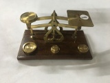 NO SHIPPING: Miniature Brass Scale Made in England