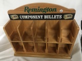 NO SHIPPING: Remington Bullet Display 19x17 inch