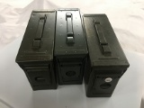 NO SHIPPING: (3) Small Ammo Box