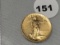 1986 (Roman Numeral) 1/4 oz. $10 Gold Eagle