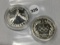 (2) 1988-S $1 Olympic Coin (90% Silver)