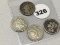 1865, 66, 67, 68 Three Cent Pieces
