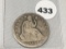 1844 Seated Half