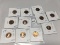 Lot of 11 Proof and Unc. Lincoln Cents