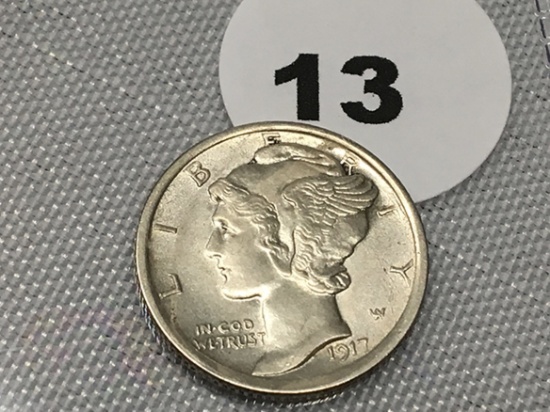1917 Mercury Dime