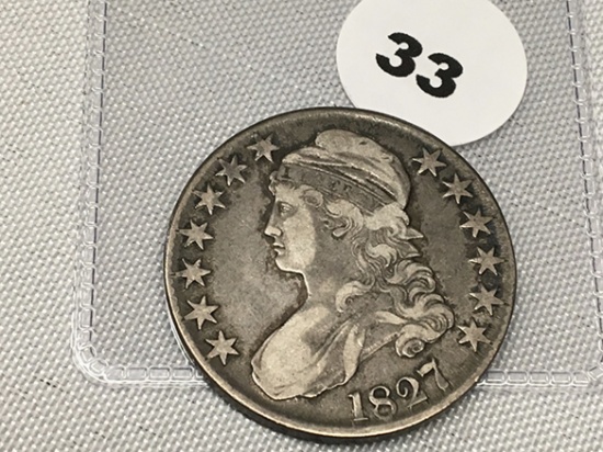 1827 Bust Half