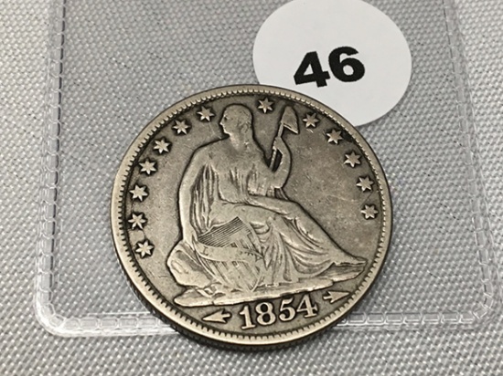 1854-O Seated Half