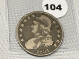 1831 Bust Half