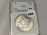 1879 Morgan Dollar, NNC, MS-63