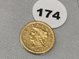 1879-S $2 1/2 Gold