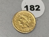1851-O $2 1/2 Gold