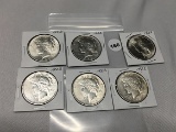 6x$ 1922 Peace Dollars