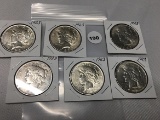 6x$ 1923 Peace Dollars