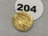 1851 $1 Gold (See Reverse)