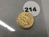 1851 $2 1/2 Gold