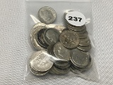 Lot of 50 Silver Roosevelt Dimes