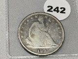 1876 Seated Half