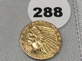 1925-D $2 1/2 Indian Gold