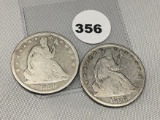 1958-O, 59-O Seated Half Dollars