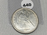 1869 Seated Liberty Dollar