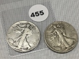 1938, 38-D Walking Liberty Half Dollars