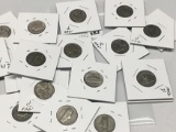 Lot of 20 Silver War Nickels