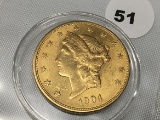 1904 $20 Gold Double Eagle