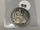 1855-O Seated Half