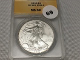 2010 Silver Eagle ANACS, MS-69