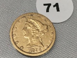 1895-S $5 Gold