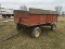 Barge Wagon 6x12 ft Int. Box, Hoist, JD 6 Bolt Running Gear