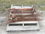 Lot of (6) Anchors & (28) Electric Fence Posts