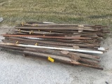 Lot of (34) Steel Posts 6 & 6 1/2 ft