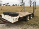 H.M. 7x8 W/4 ft Dove, Bumper Pull Trailer