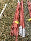 Lot of (20) 6 1/2 ft. Steel Posts