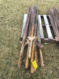 Lot of (13) 7 ft Steel Posts