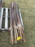 Lot of (16) 6 ft Steel Posts