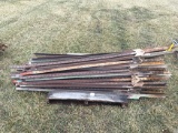 Lot of (81) 6 1/2 ft Steel Posts