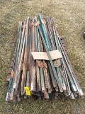 Lot of (100) 6 1/2 ft Steel Posts