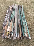 Lot of (75) 7 ft Steel Posts