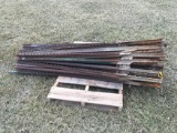 Lot of (65) Steel 6 ft Posts