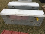 2x$ Northern Industrial 5ft Diamond Plate Side Truck Boxes with Extra Top Box