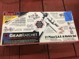 Gear Ratchet Socket Set. Std.  & Metric