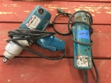 Jepson 1/2 in Electric Impact, Makita Angle Grinder