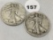 1929-S, 1933-S Walking Liberty Half Dollars