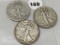 1934, 34-S, 34-D, Walking Liberty Half Dollars