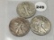 (2) 1941-D, 41-S Walking Liberty Half Dollars
