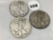 1945, 45-S, 45-D Walking Liberty Half Dollars